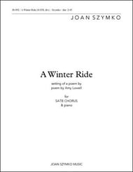 A Winter Ride SATB choral sheet music cover Thumbnail
